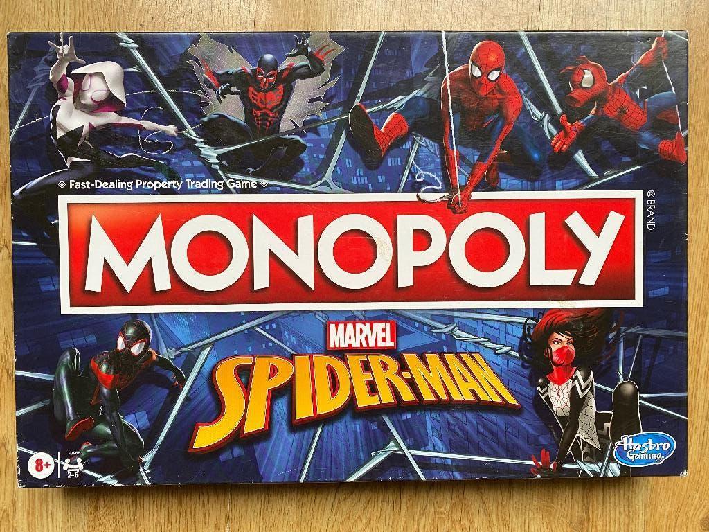 Monopoly Spiderman, Hobby en Vrije tijd, Gezelschapsspellen | Bordspellen, Vijf spelers of meer, Ophalen of Verzenden, Zo goed als nieuw