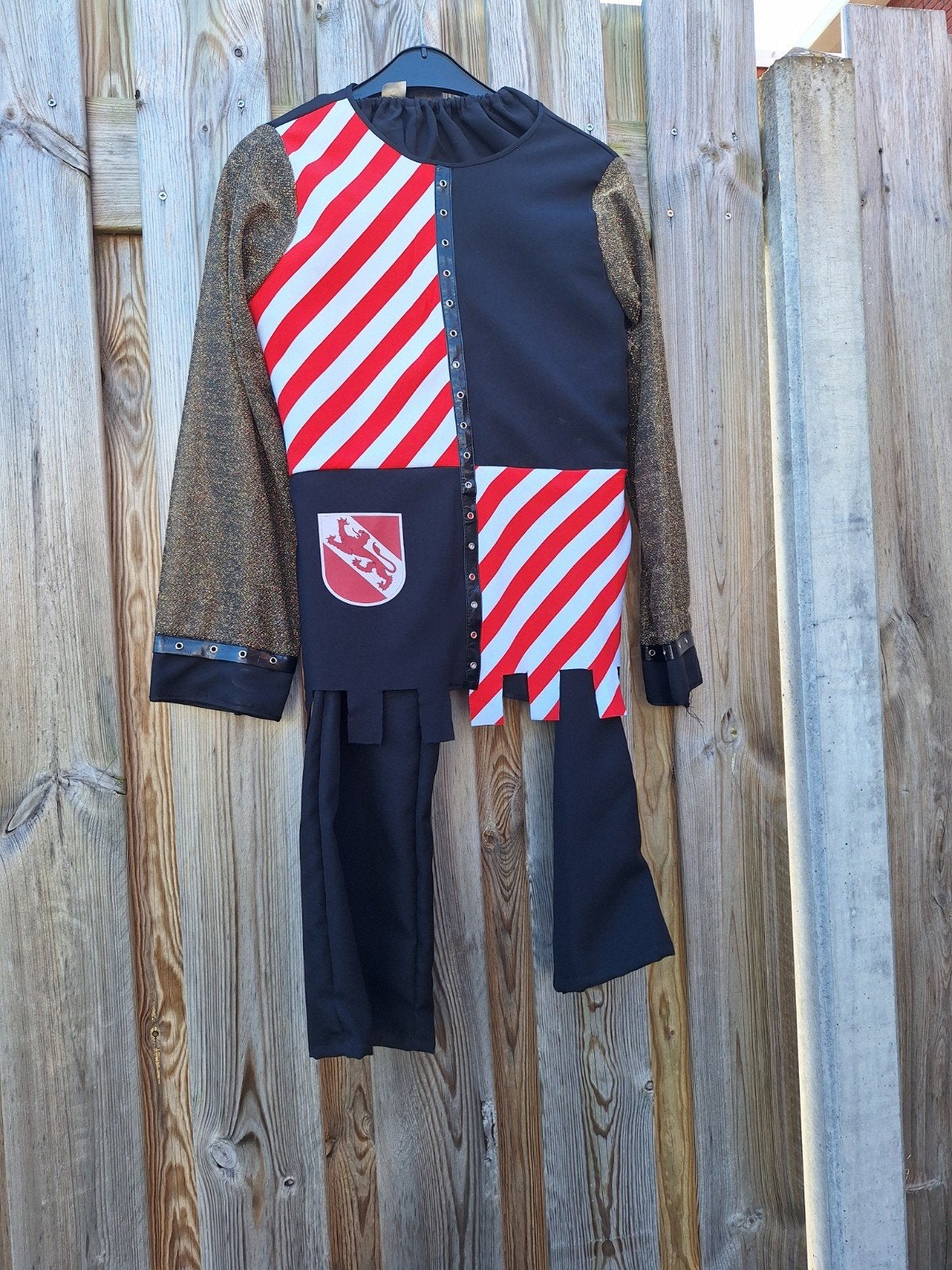 Ridderpakje maat 164 met broek en riem, Ophalen of Verzenden, Gebruikt, 158 t/m 164, Jongen