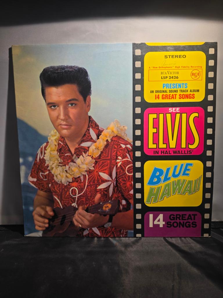 Elvis Presley - Blue Hawaii Soundtrack LP (RCA Victor), Ophalen of Verzenden, 1960 - 1969, Gebruikt, 12 inch