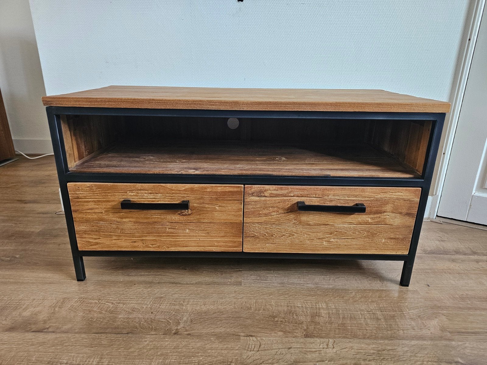 Prachtig Romaro TV Meubel van Pronto Wonen, Huis en Inrichting, Ophalen, Teakhout, 50 tot 100 cm, Zo goed als nieuw