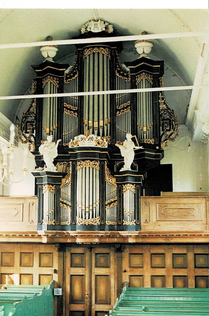 Reduzum, interieur Kerk, Ophalen of Verzenden, Ongelopen, Friesland