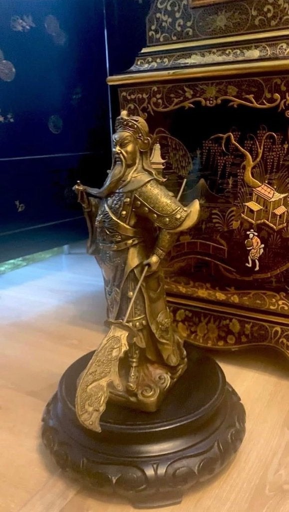 SPLENDID 關雲長 GUAN YU CHANG BRONZE STATUE H.31CM W.5,1KG, Ophalen