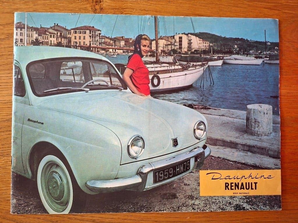 Brochure Renault Dauphine 1959, Ophalen of Verzenden, Zo goed als nieuw, Renault