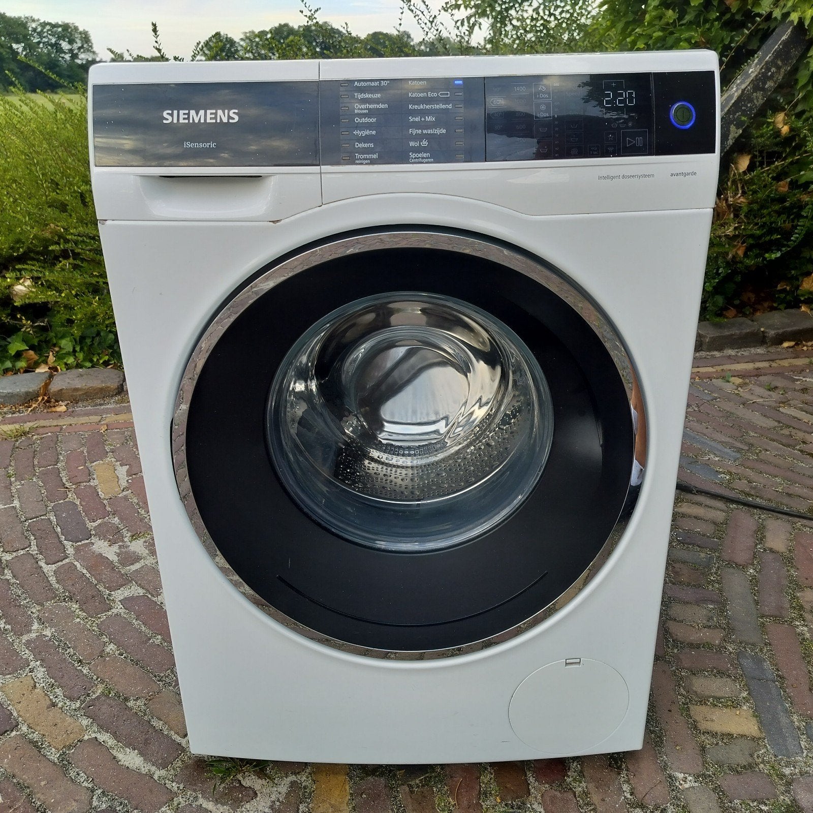 Siemens iSensoric Wasmachine met i-Dos (WM14U640NL), 8 tot 10 kg, Ophalen, Zo goed als nieuw, 85 tot 90 cm