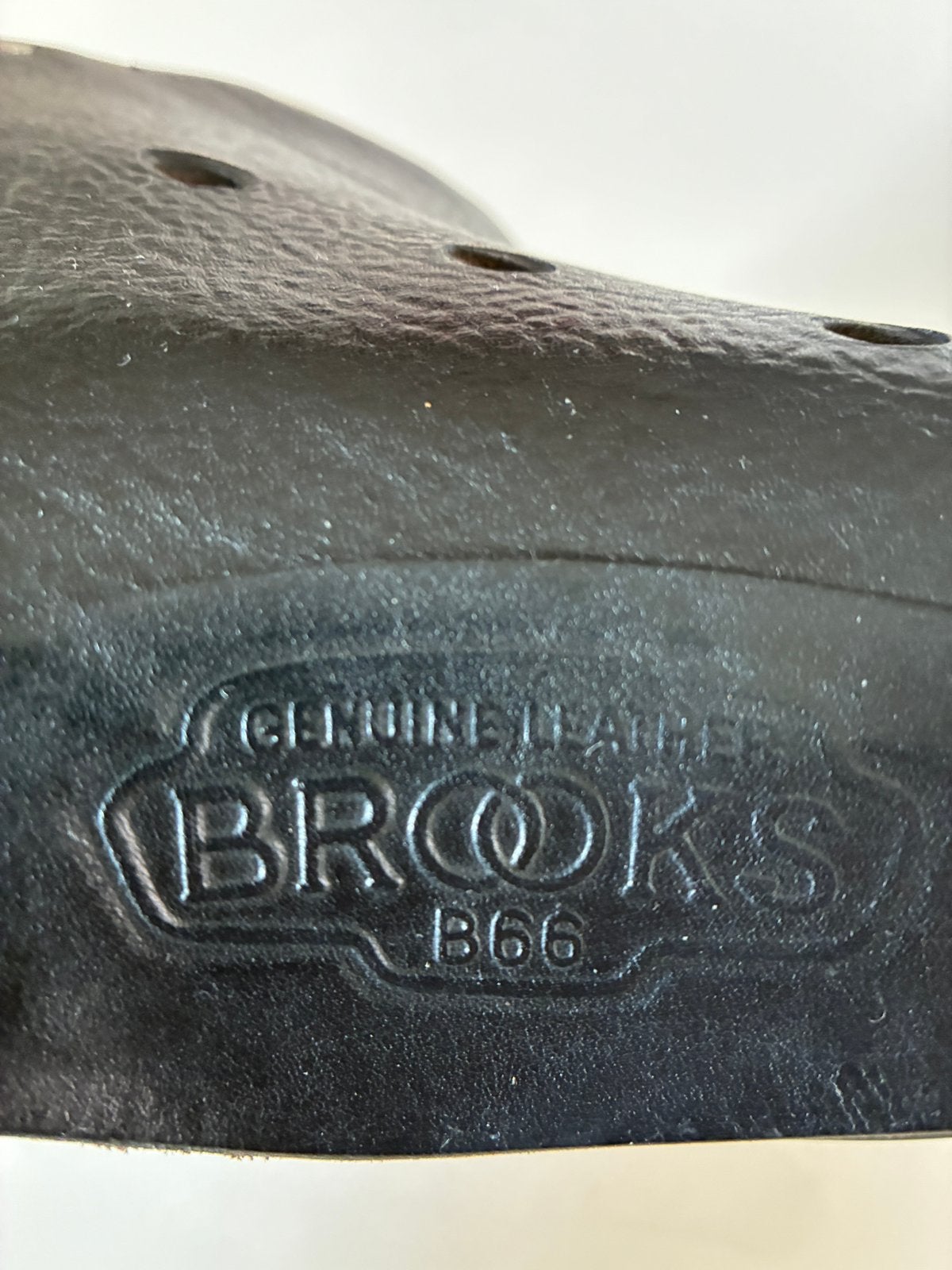 BROOKS B66 fietszadel, zwart in goede en mooie staat, Ophalen of Verzenden, Gebruikt, Zadel, Leer