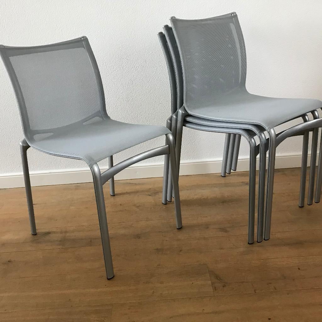 8 IZGS Alias bigframe 440 design netweave stoel lichtgrijs, Huis en Inrichting, Stoelen, Ophalen, Zo goed als nieuw, Nvt, Nvt