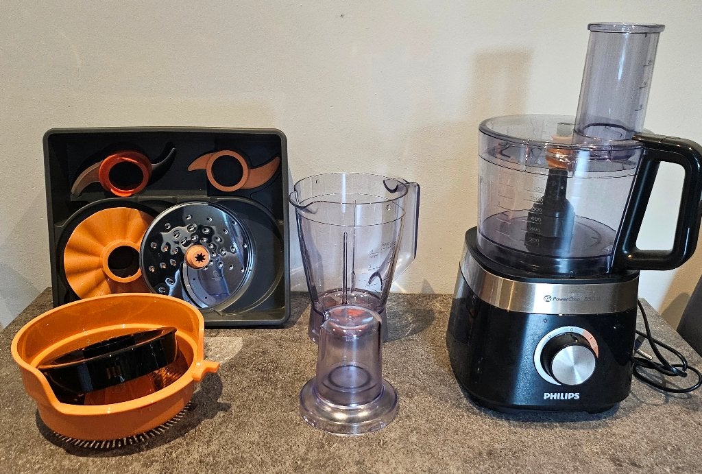 Compacte keukenmachine Philips, Ophalen, 1 tot 2 liter, 3 snelheden of meer, Zo goed als nieuw
