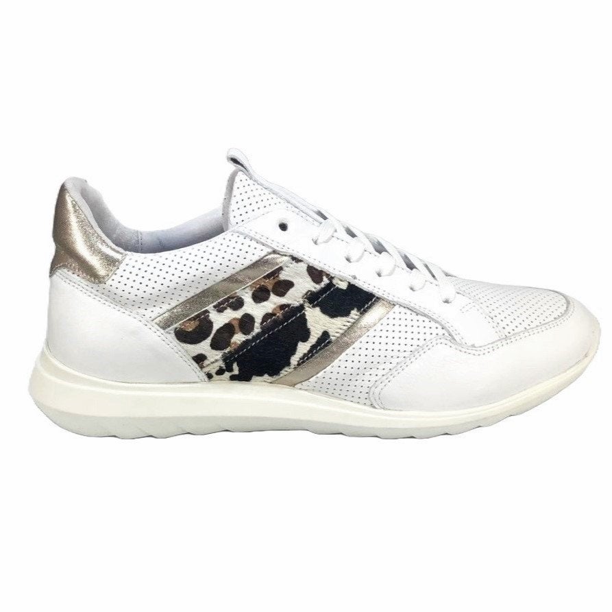 MUOVITI maat 40 lerensneaker wit/goud/print gratis verzenden, Kleding | Dames, Schoenen, Verzenden, Wit, MUOVITI BY PIEDRO, Nieuw