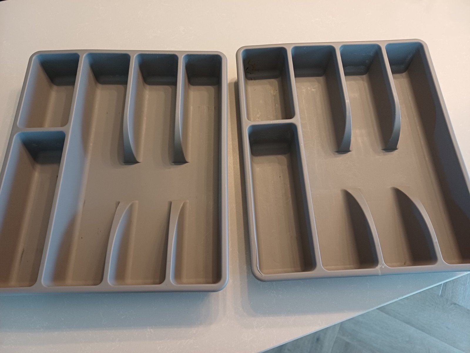 Bestekbakken voor lades - set van 2, Kunststof, Ophalen of Verzenden, Zo goed als nieuw, Los bestek