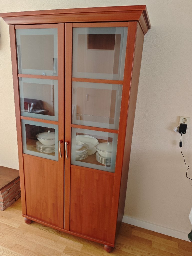 Vitrinekast zonder inhoud, Huis en Inrichting, Ophalen, Overige houtsoorten, 50 tot 100 cm, 150 tot 200 cm