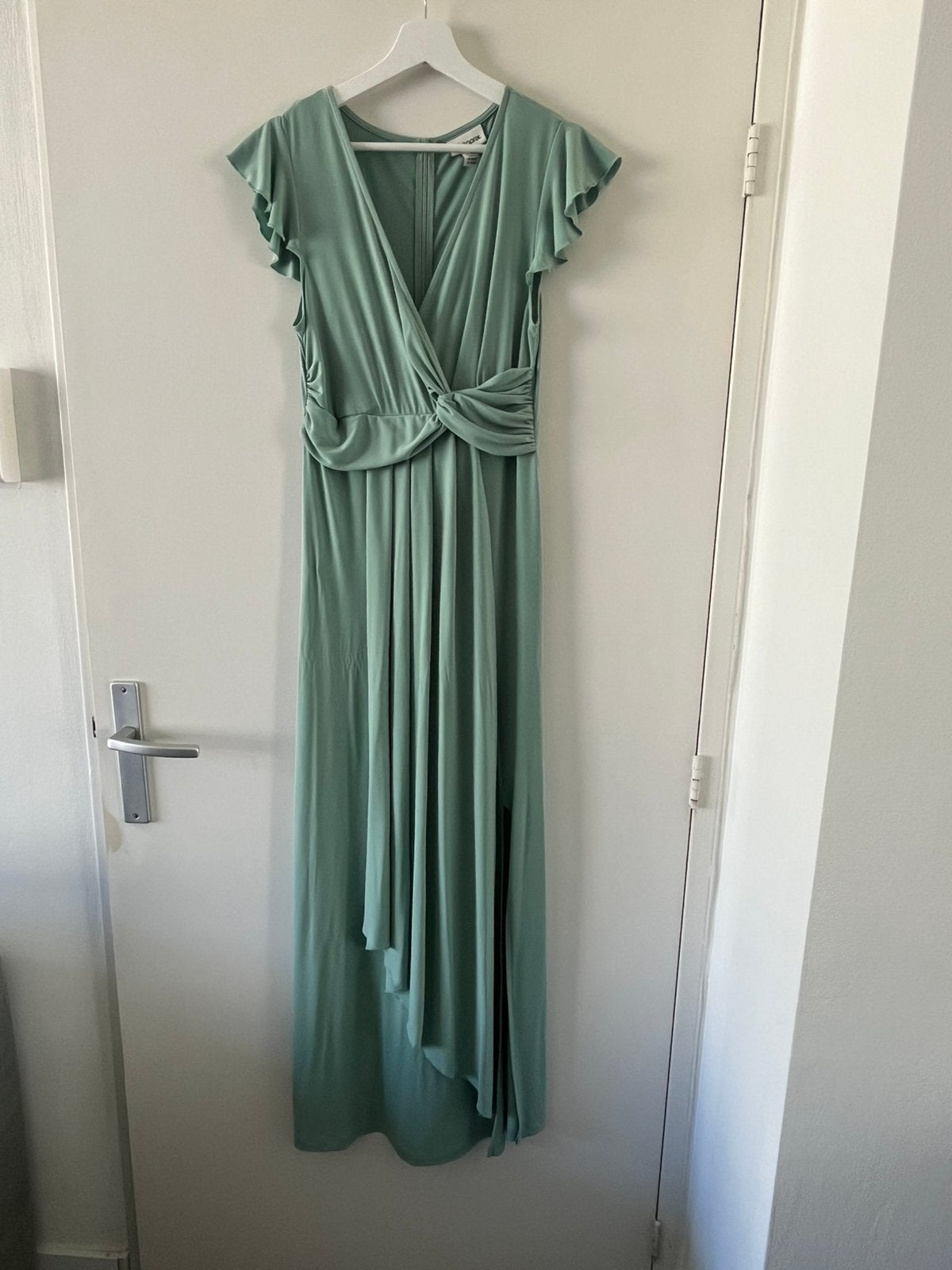 Bonprix Maxi jurk pastelgroen dames maat S / 36 / 38, Ophalen of Verzenden, Zo goed als nieuw, Maat 36 (S), Onder de knie