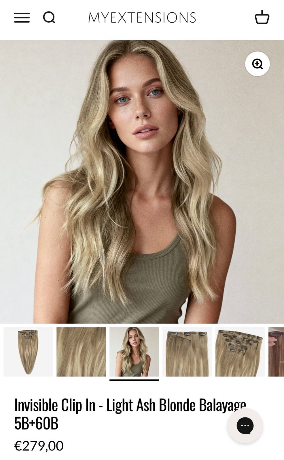 Invisible Clip In Extensions - 50cm, 120g Echt Haar, Ophalen of Verzenden, Nieuw, Overige typen