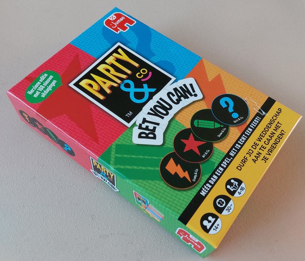 Party & co Bet you can! Herziene editie ongebruikt nieuw, Vijf spelers of meer, Ophalen, Nieuw, Jumbo