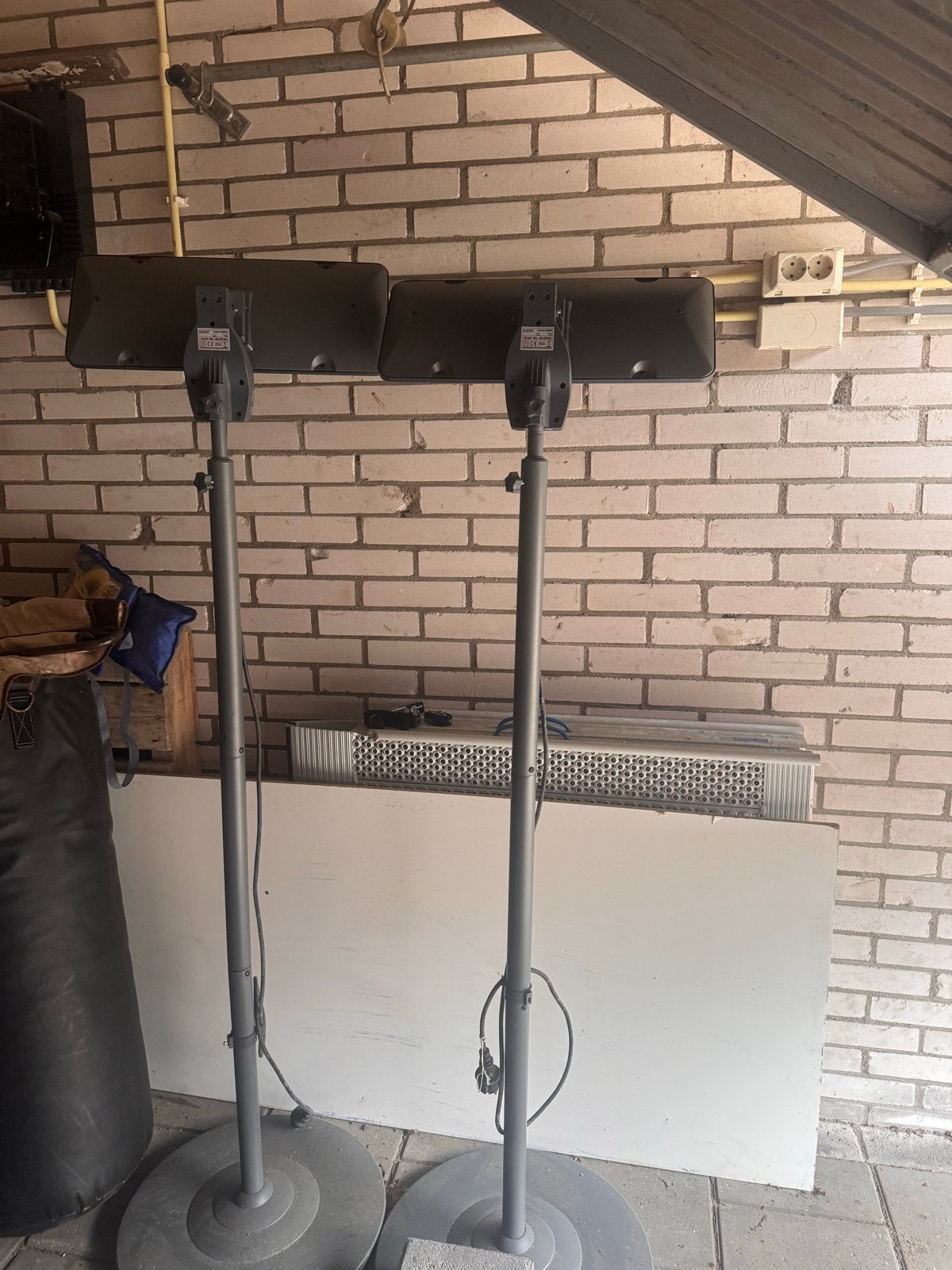 Eurom Q-Time 2000S Terrasverwarmer (2 stuks), Vloer, Zo goed als nieuw, Waterbestendig, Ophalen