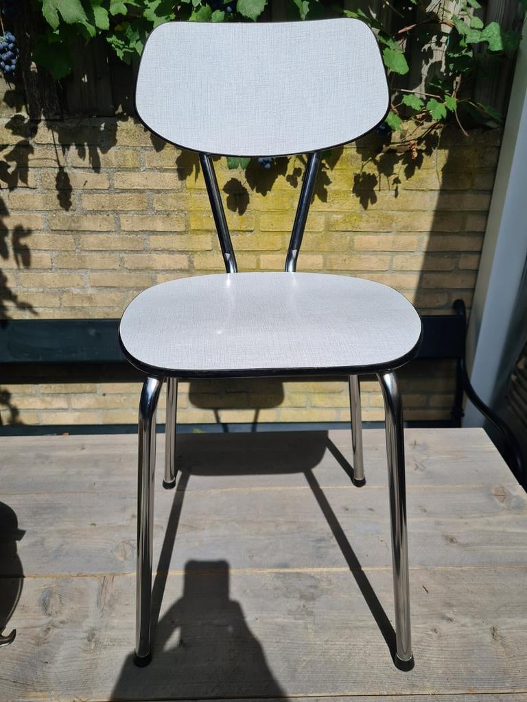 Vintage formica keukenstoel, Ophalen, Gebruikt, Eén