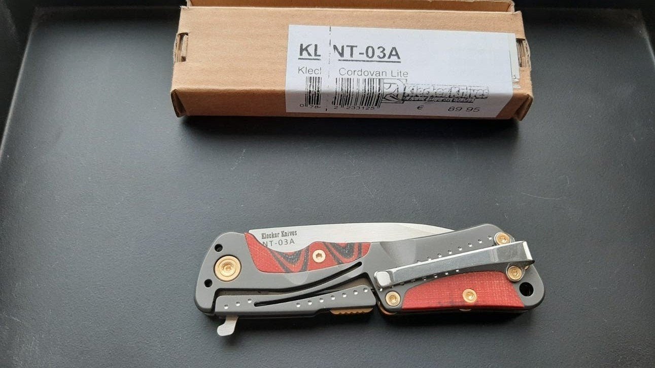 Klecker Knives Cordovan Lite NT-03A Zakmes (nieuw in doos), Ophalen of Verzenden, Nieuw