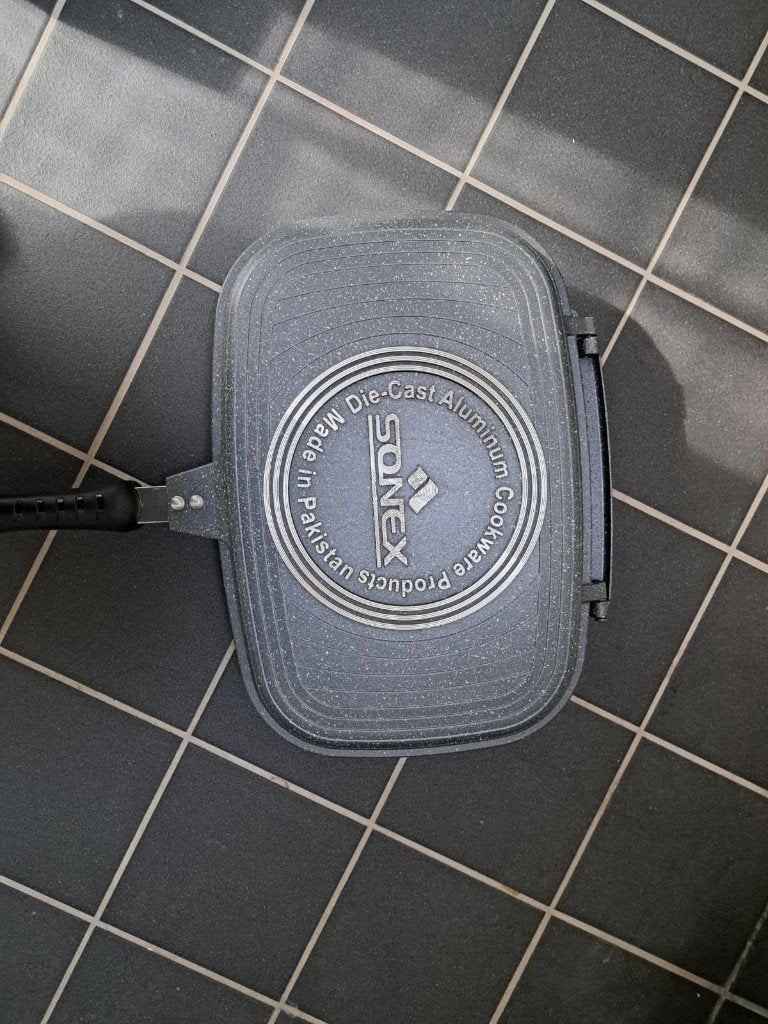 Nieuwe dubbelzijdige pan, Ophalen, Nieuw, Rvs