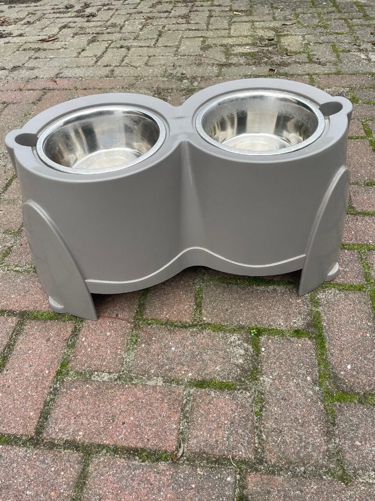 Verhoogde voerbak voor hond, Ophalen, Anti-schrok, Zo goed als nieuw