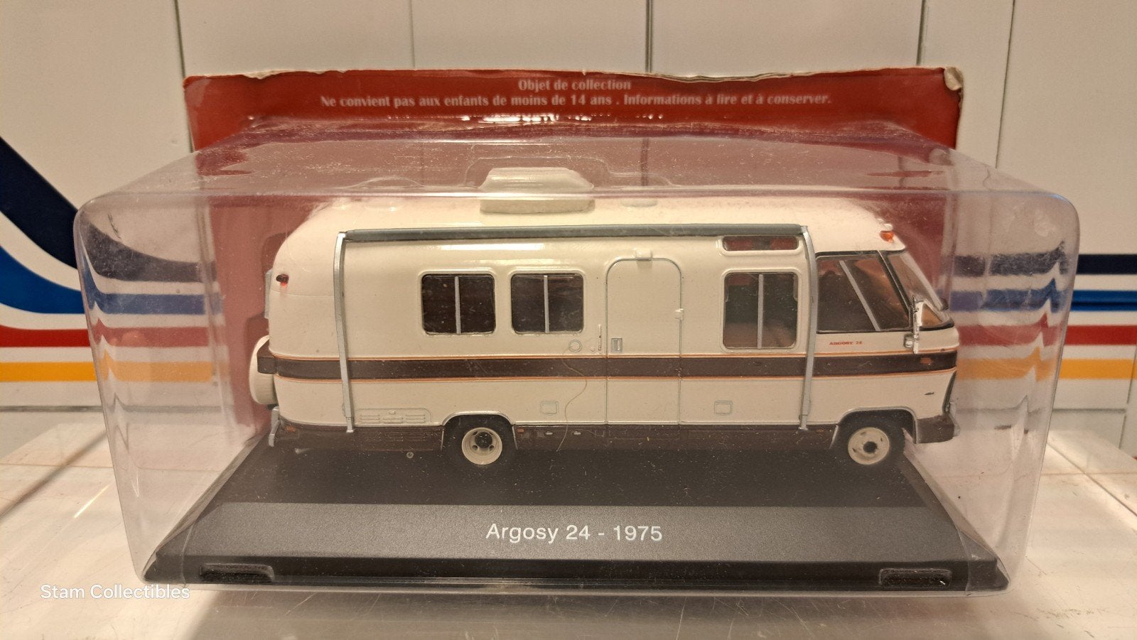 IXO Magazine Camper Airstream Argosy 24 - 1975, Overige merken, Auto, Ophalen of Verzenden, Zo goed als nieuw