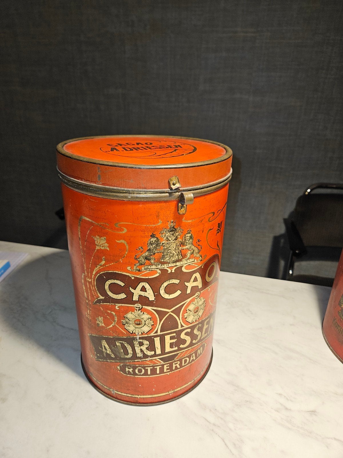 Driesen cacao Rotterdam blik, Verzamelen, Ophalen of Verzenden, Gebruikt, Overige