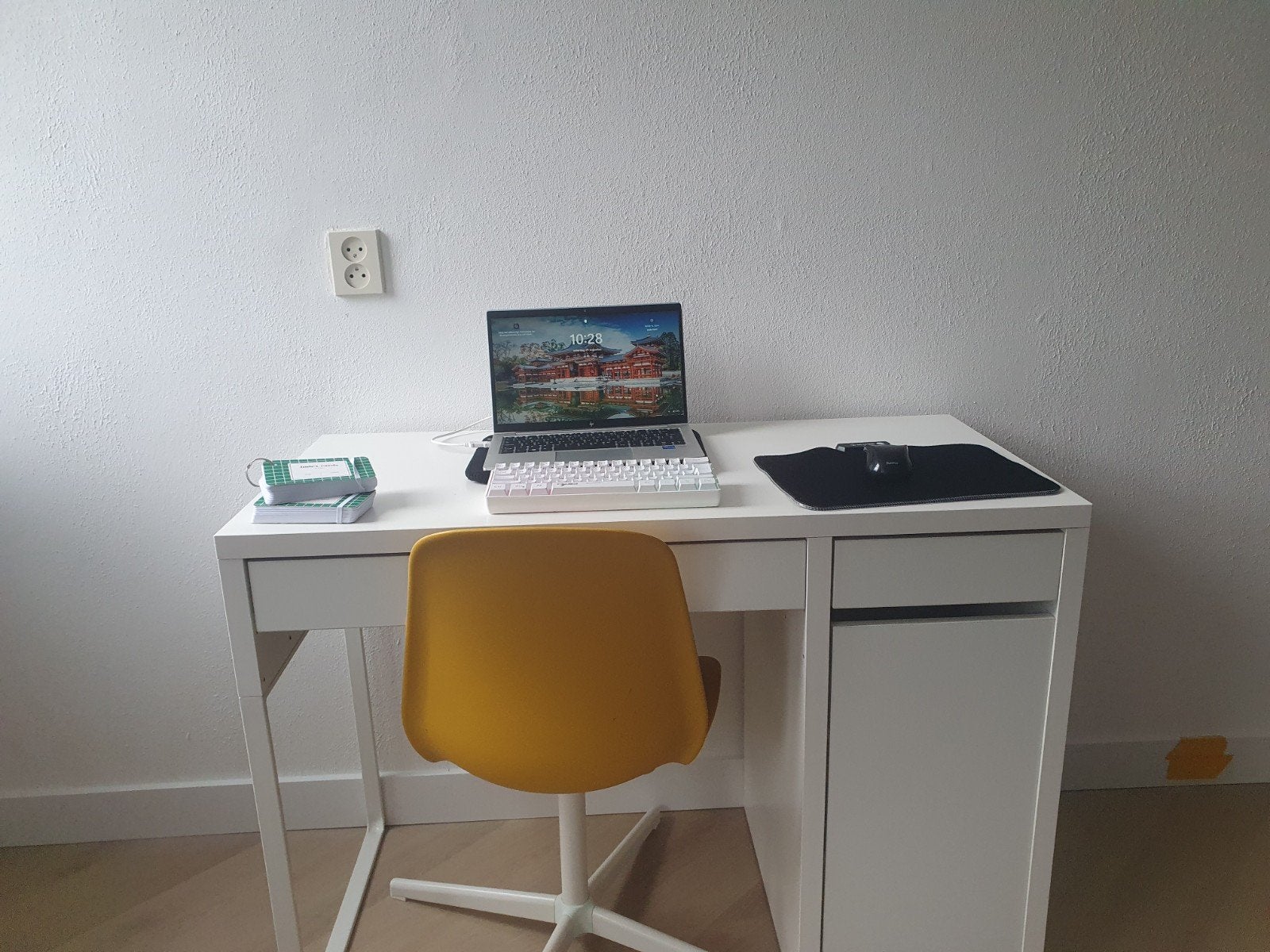 Bureau+stoel, Opbergruimte, 105 cm, Hout, Ophalen of Verzenden