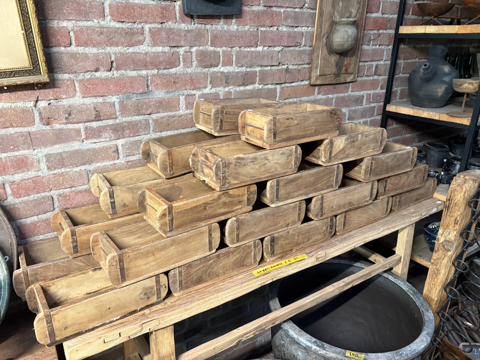 Oude steenmallen - AANBIEDING!, Huis en Inrichting, Hout, Gebruikt, Ophalen of Verzenden, Nvt