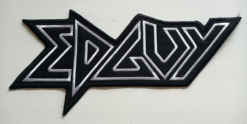 Edguy mooie  shaped embroiderd backpatch 15 x 33 cm metal, Verzenden, Nieuw, Kleding