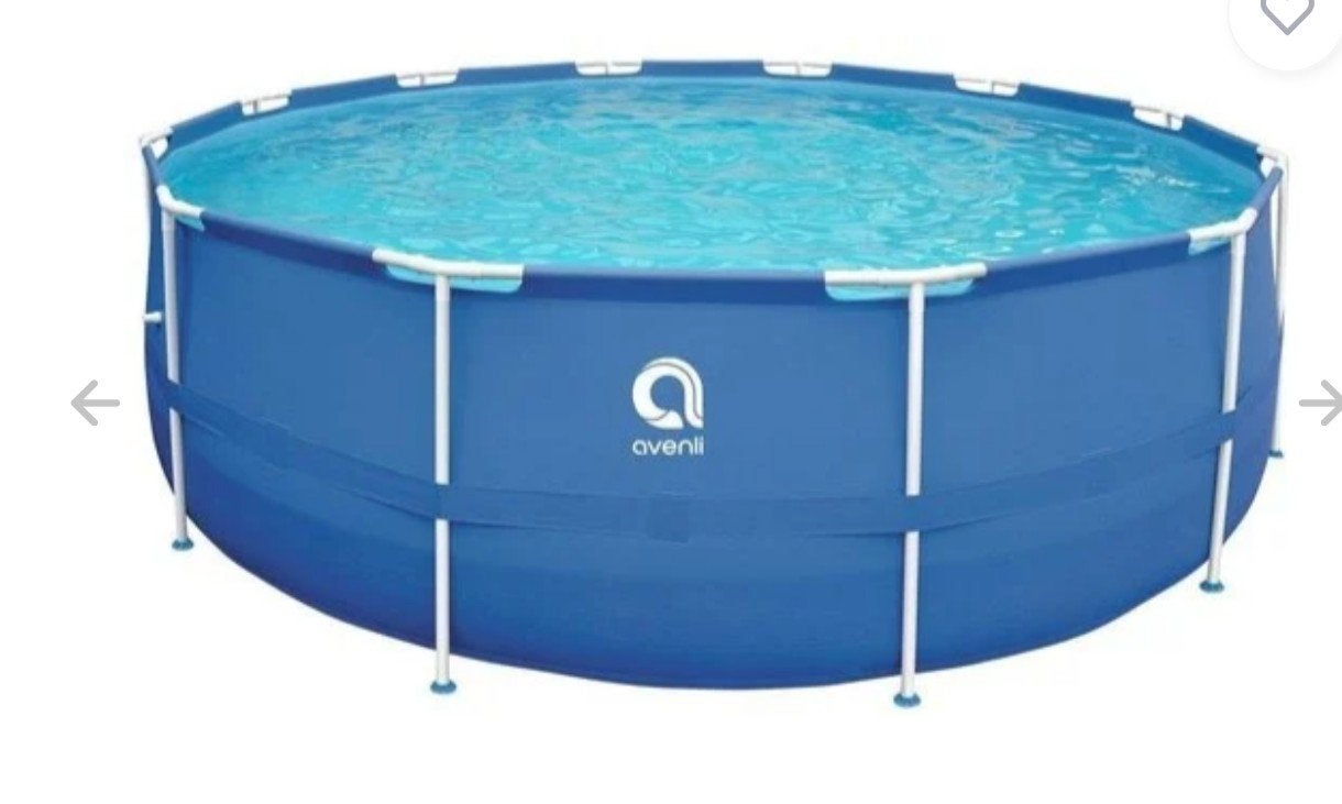 Zwembad XXL 450x122 cm met zandfilterpomp - Blauw, Ophalen, Rechthoekig, Opzetzwembad