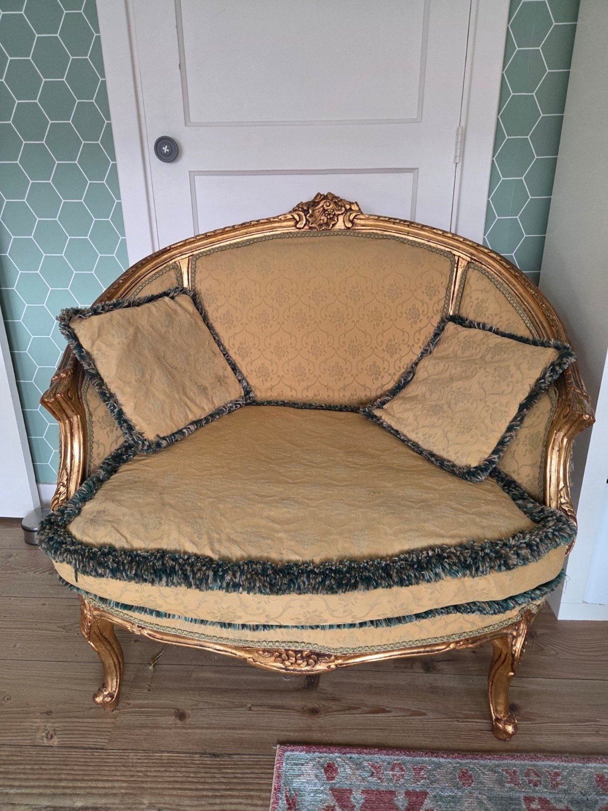 Franse Barokke Bank - Louis XV Stijl, Ophalen