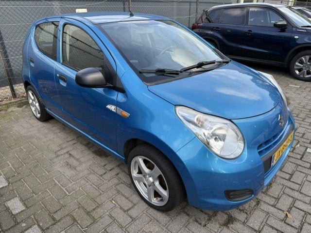Suzuki Alto 1.0 Exclusive Automaat android auto, LM velgen,, Stof, Gebruikt, Blauw, Bedrijf