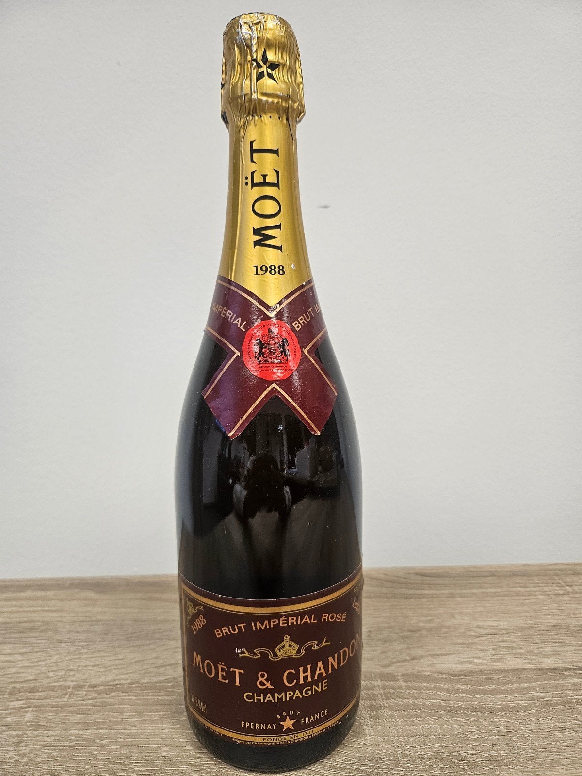 3 x Moët & Chandon Brut Impérial Rosé 1988 Champagne, Frankrijk, Ophalen of Verzenden, Vol, Champagne