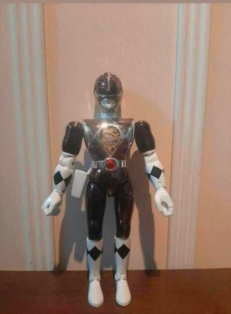 Metallic Movie Edition Black Ranger 1995. Mighty Morphin., Ophalen of Verzenden, Gebruikt