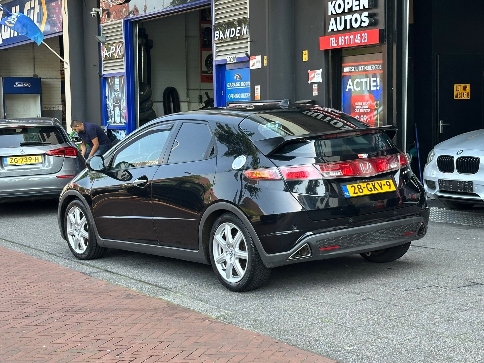 Honda Civic 1.8 Comfort Clima PDC, Auto's, Honda, Voorwielaandrijving, Gebruikt, 4 cilinders, Zwart