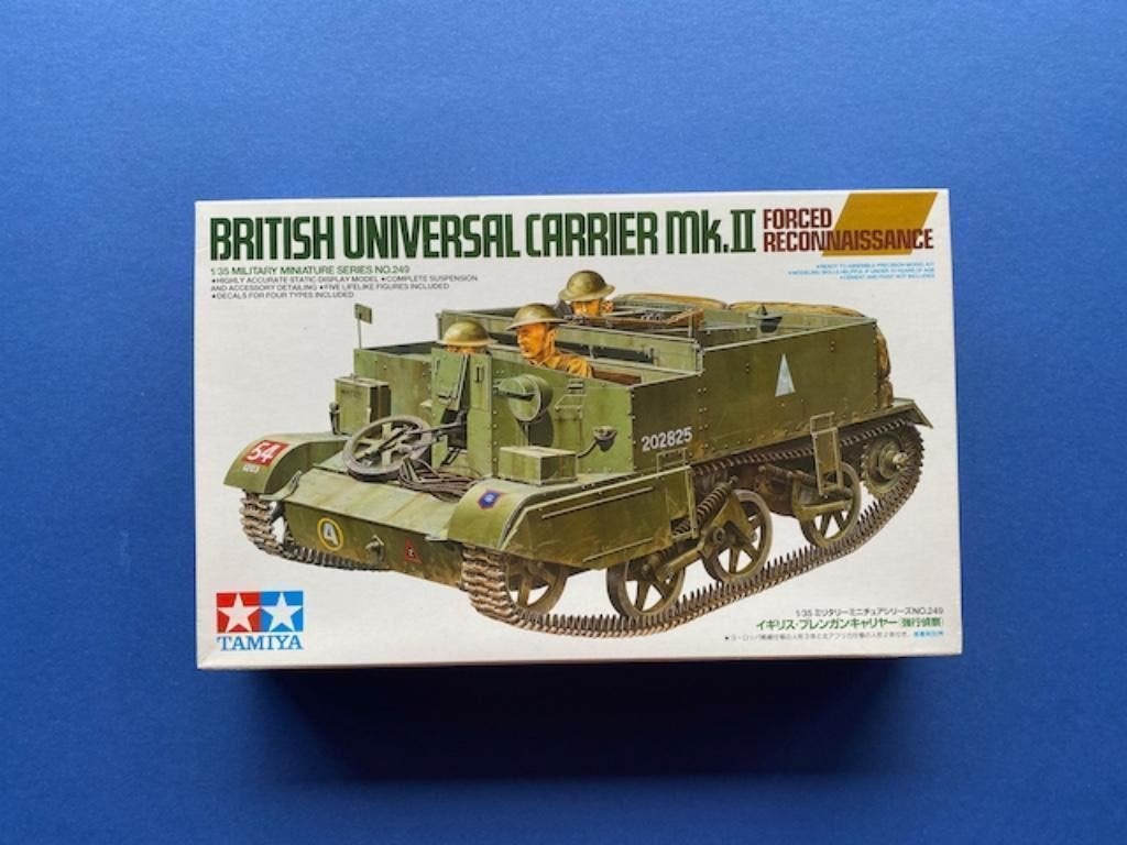 Tamiya	35249	British Bren Carrier Mk.II Forced Recon 1/35, Tank, Verzenden, 1:32 tot 1:50, Nieuw