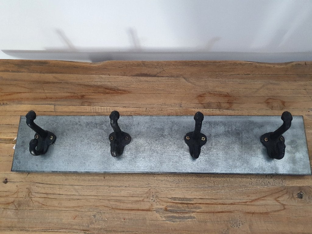 Zinken kapstok met zwarte haken, *, *, Nieuw, Ophalen of Verzenden