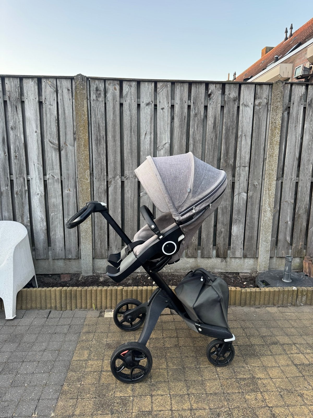 Stokke Xplory X Kinderwagen - Grijs, Verstelbare duwstang, Zo goed als nieuw, Ophalen, Kinderwagen