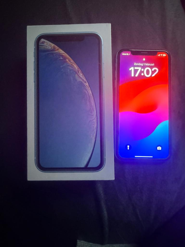 Iphone XR 64 gb, Telecommunicatie, Mobiele telefoons | Apple iPhone, Ophalen of Verzenden, Zo goed als nieuw, Blauw, 64 GB