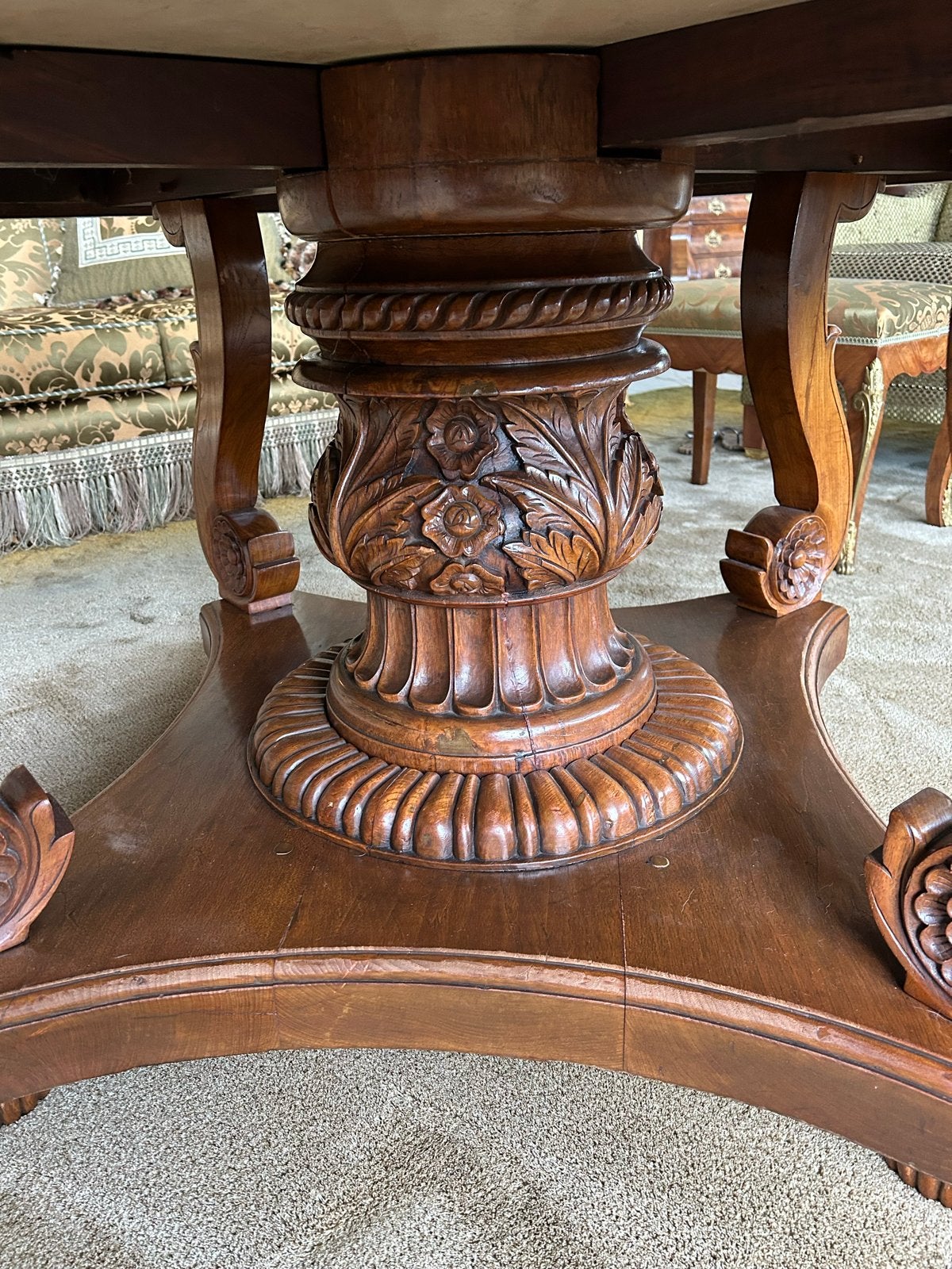 Antieke salontafel met puntgaaf marmeren blad, Antiek en Kunst, Antiek | Meubels | Tafels, Ophalen of Verzenden