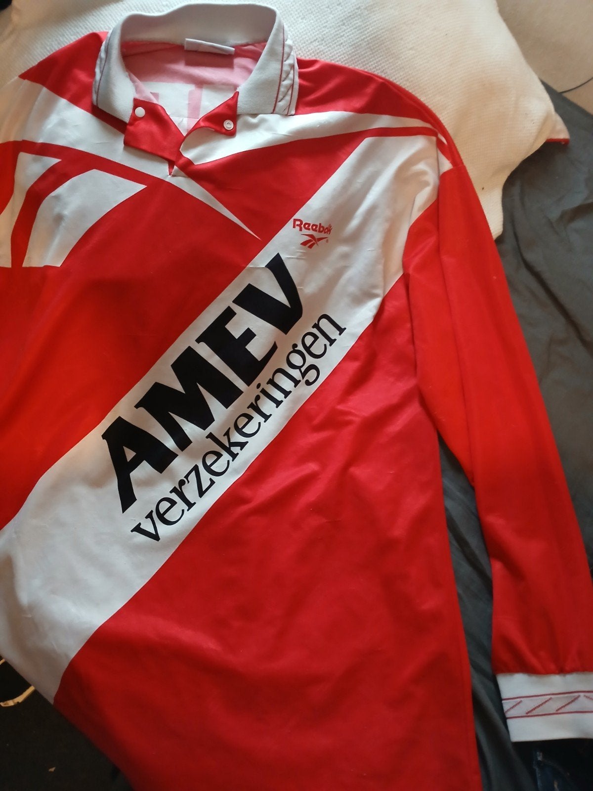 Vintage FC Utrecht Shirt AMEV Verzekeringen Maat L, Maat L, Ophalen of Verzenden, Gebruikt, Shirt