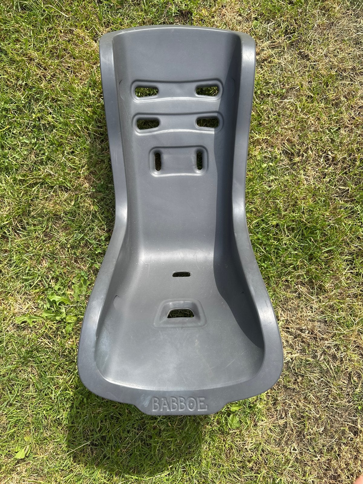 Babboe bakfiets zitje - Grijs, Ophalen of Verzenden, Gebruikt, 0 t/m 18 kg, Achterzitje