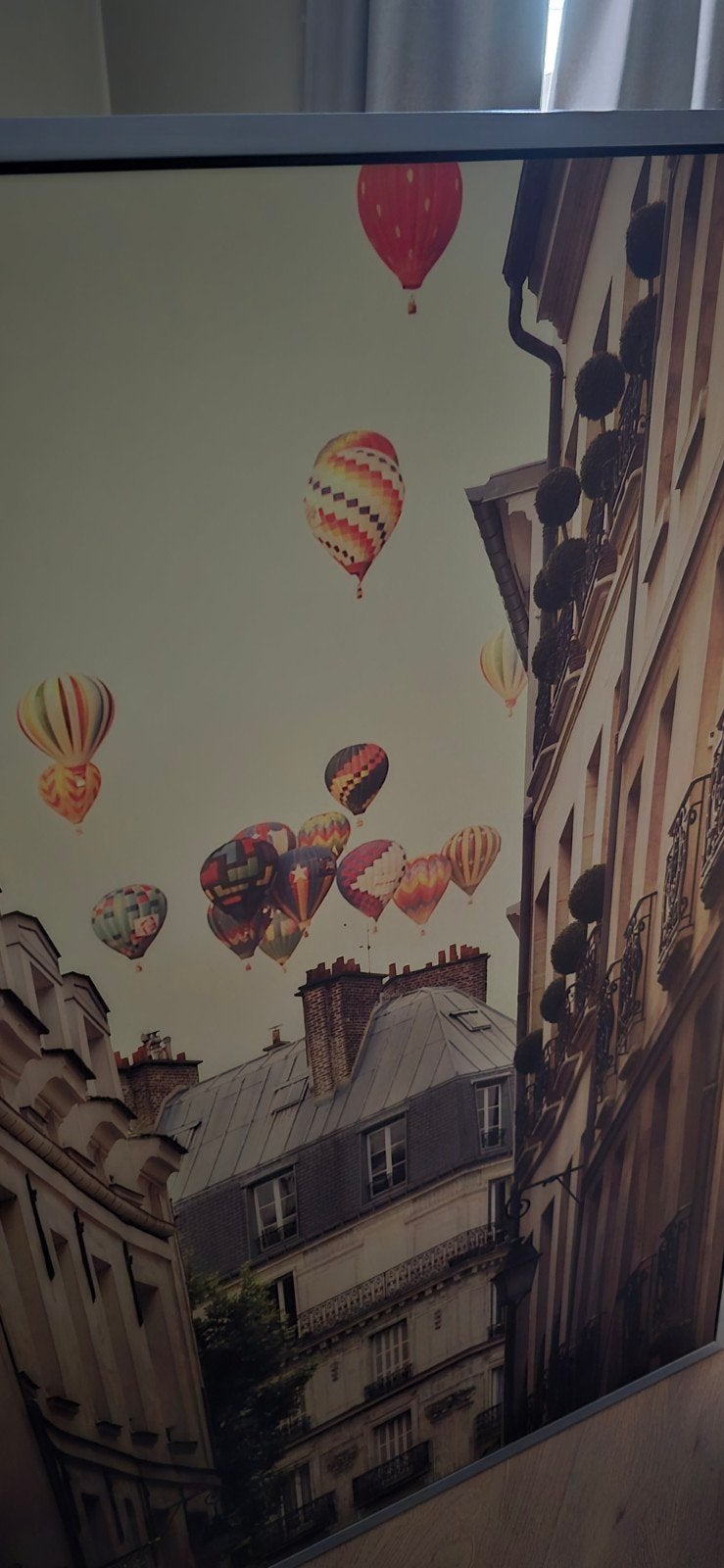 IKEA VILSHULT Parijs Luchtballonnen & Eiffeltoren Canvas, Huis en Inrichting, Woonaccessoires | Schilderijen, Tekeningen en Foto's