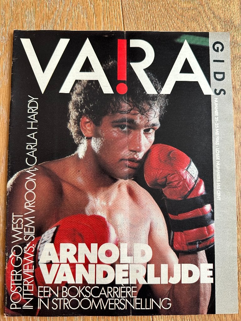VARA Gids 25 mei 1985, Arnold Vanderlijde, poster: Go West, Ophalen of Verzenden, Gelezen, Muziek, Film of Tv