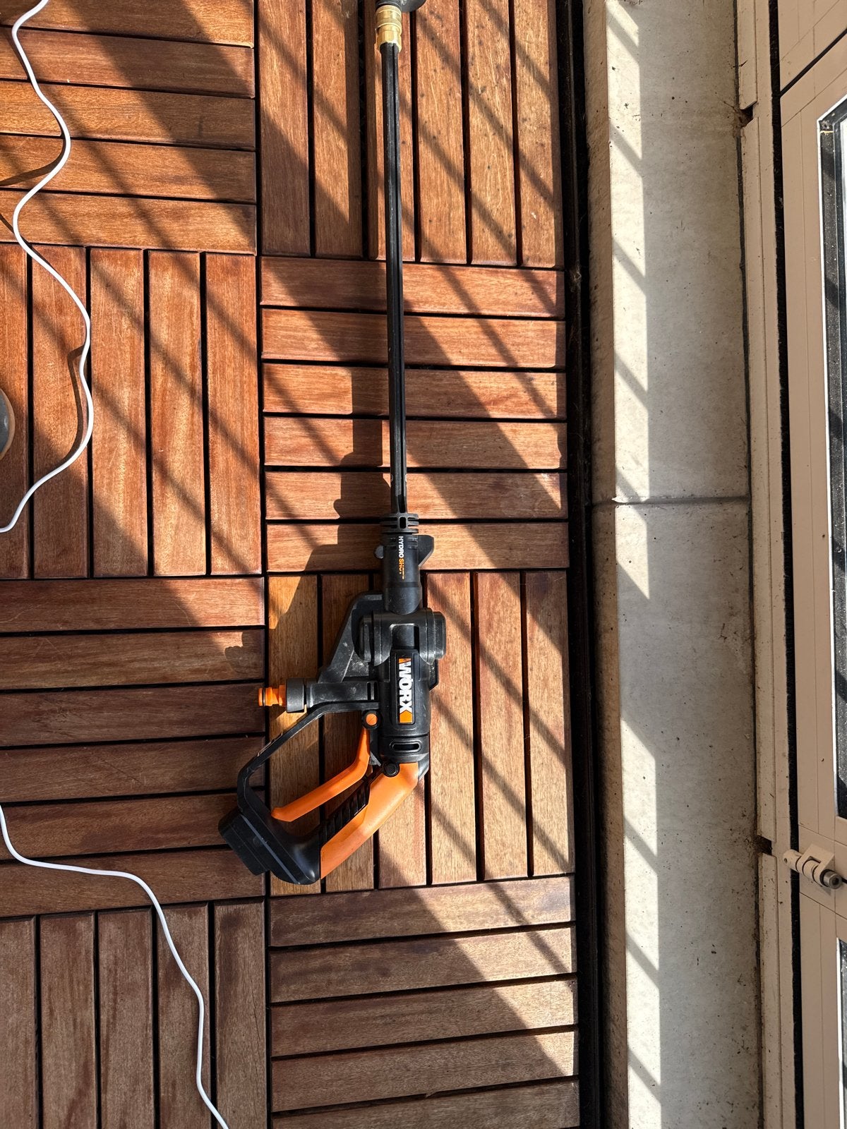Worx Hydroshot hogedrukreiniger (zonder accu), Tuin en Terras, Ophalen of Verzenden, Gebruikt, Accu