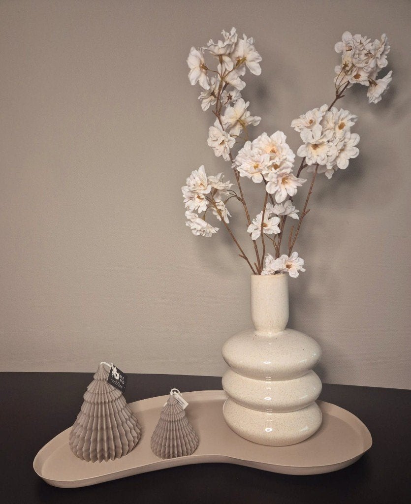 Kerst, ornament, dienblad, woondecoratie, Beige, Steen/keramiek, Ophalen of Verzenden, Overige stijlen