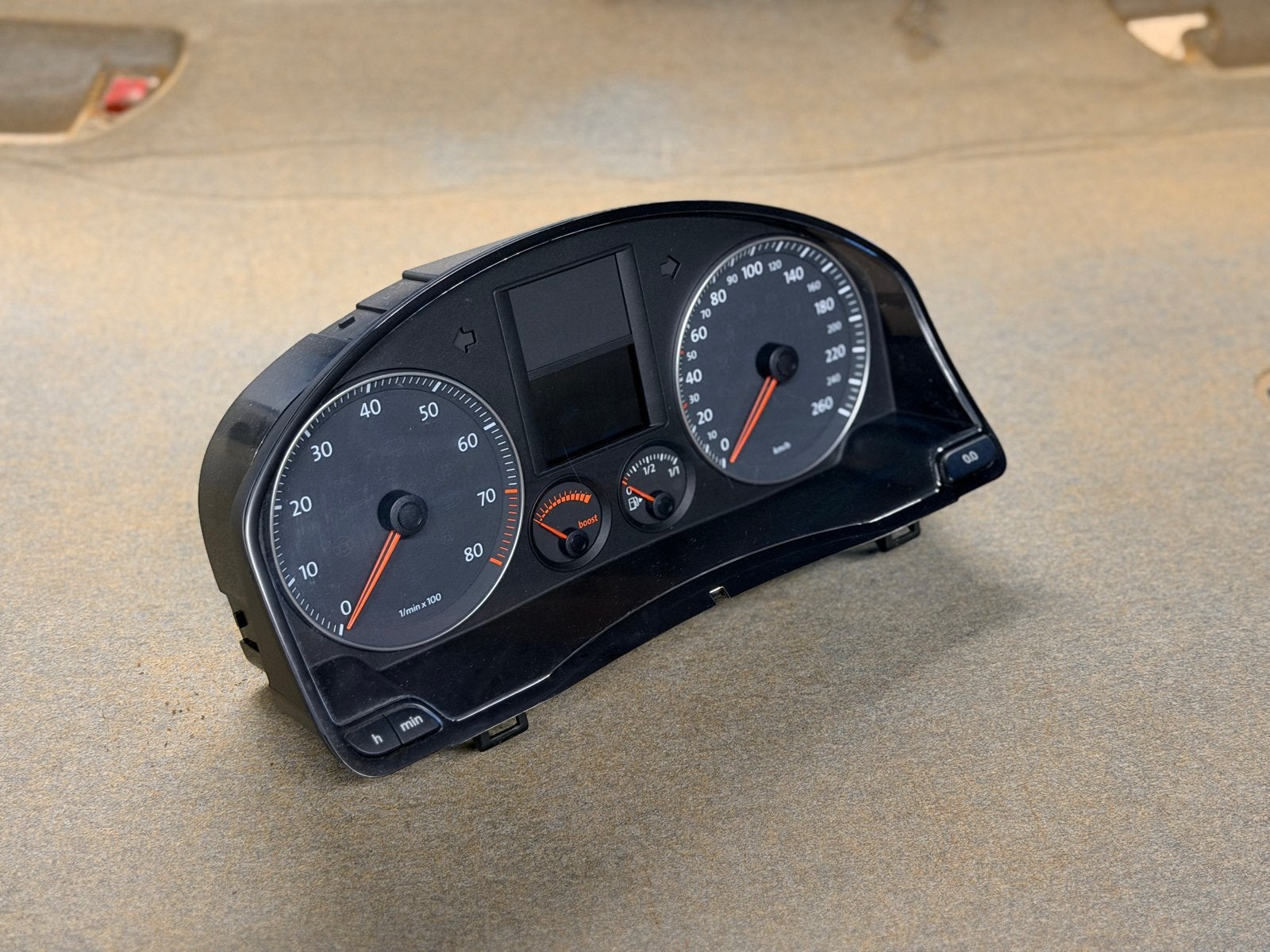 VW Golf 5 GT tellercluster met boostmeter, Ophalen of Verzenden, Gebruikt, Volkswagen