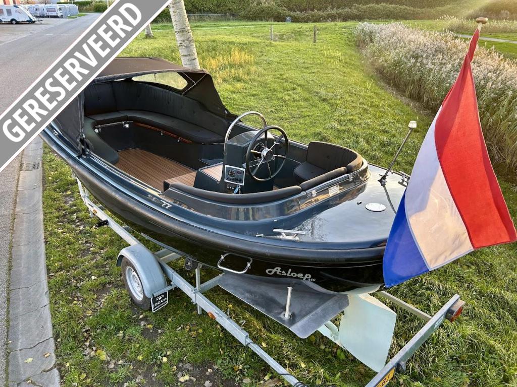 Asloep 650 zgan 16 pk Craftsman diesel verkocht, Overige merken, Binnenboordmotor, Diesel, Zonnedek