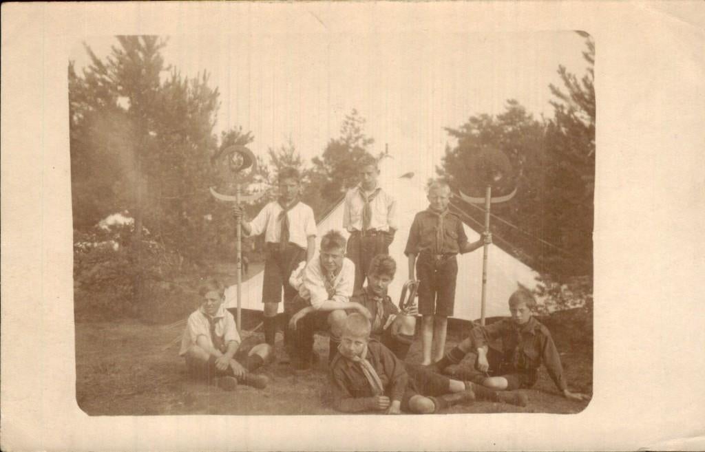 Rotterdam - Scouting Padvinders Padvinder  Fotokaart, Ophalen of Verzenden, Voor 1920, Ongelopen, Zuid-Holland