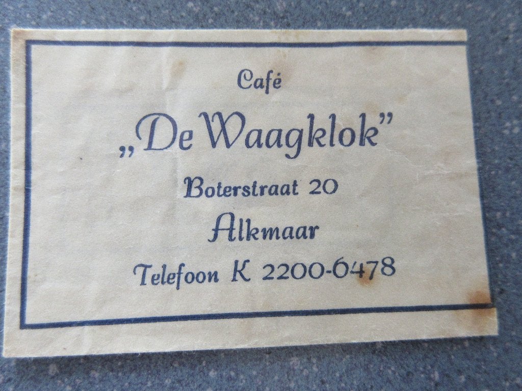 Alkmaar, café De Waagklok, Verzenden, Nederland