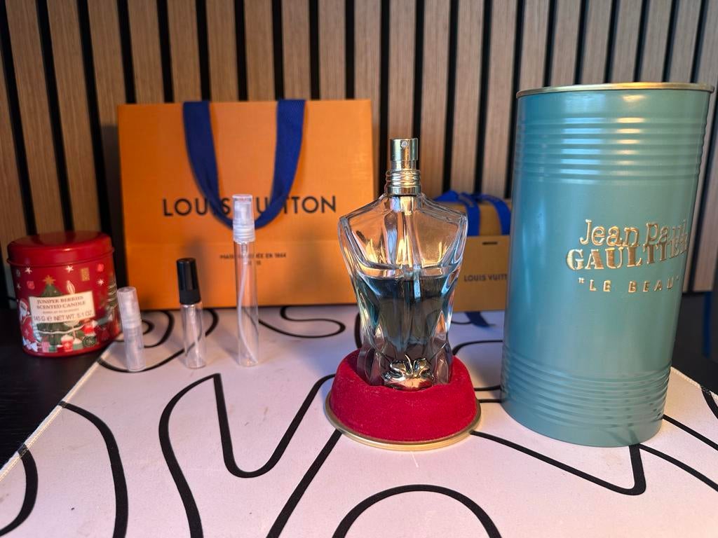 Jean Paul Gaultier Le Beau - Samples, Sieraden, Tassen en Uiterlijk, Uiterlijk | Parfum, Verzenden, Nieuw