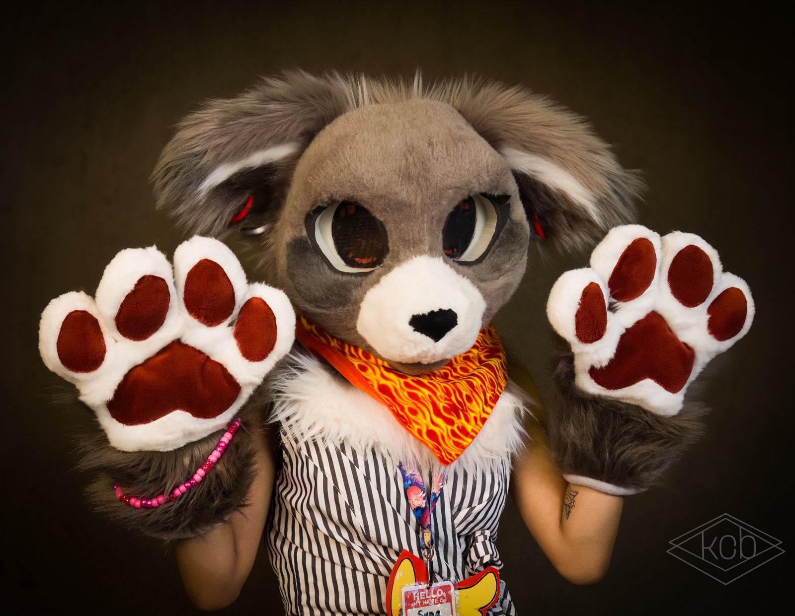 Fursuit full partial+extras, Ophalen of Verzenden, Zo goed als nieuw